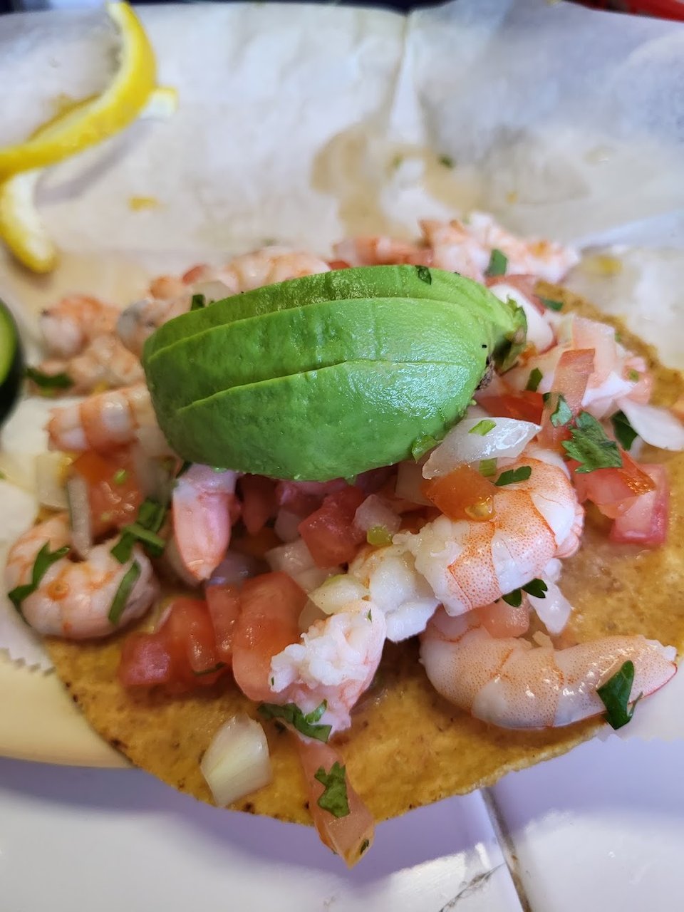 Tostada De Camaron
